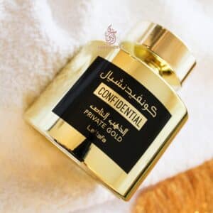confidential private gold lattafa- parfum dubai- parfum oriental mixte- nour orient