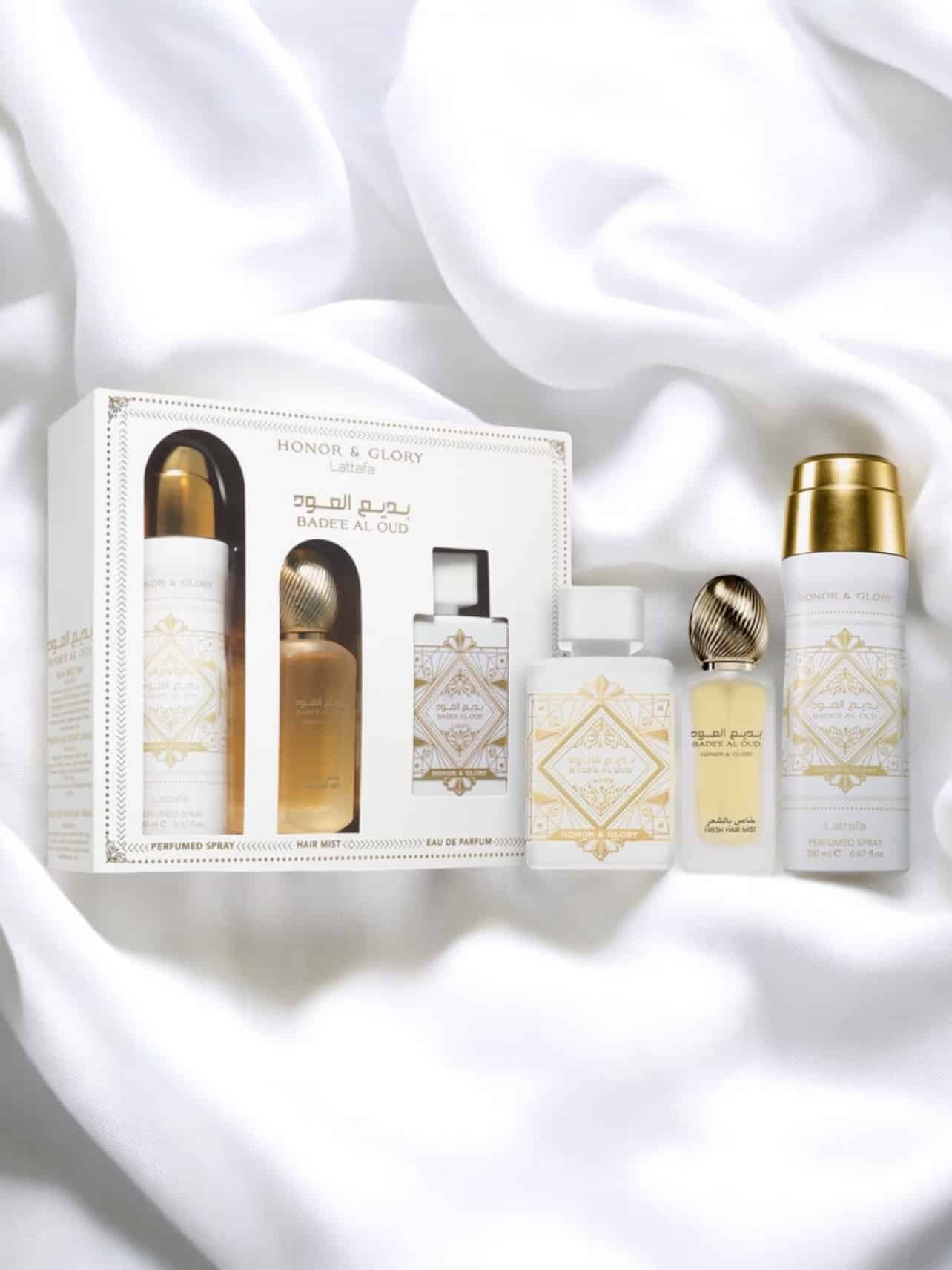 Coffret Badee Al Oud Honor & Glory - Lattafa 1 Coffret Cadeaux Badee Al Oud Honor Glory Lattafa - Nour Orient