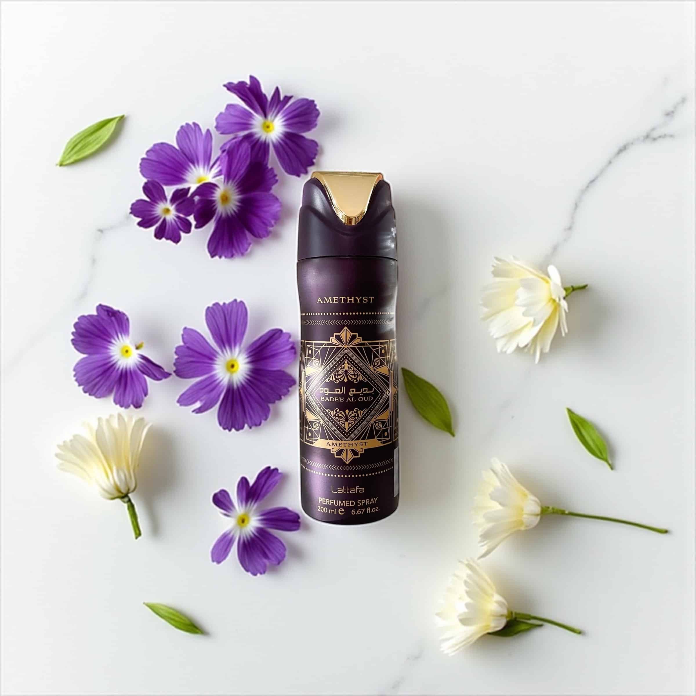 Déodorant Badee Al Oud Amethyst - Lattafa 1 Déodorant Badee Al Oud Amethyst Lattafa - nour orient